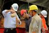 國(guó)內(nèi)首座跨海公鐵大橋首根鉆孔樁灌注成功