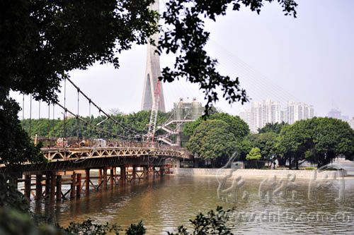 福州江心公園索橋將重建園內景觀改造全面啟動