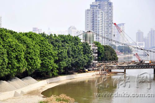 福州江心公園索橋將重建園內景觀改造全面啟動