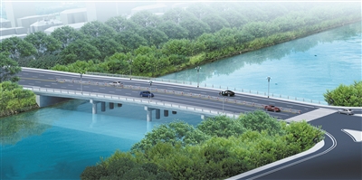 重建后的榕根橋效果圖。