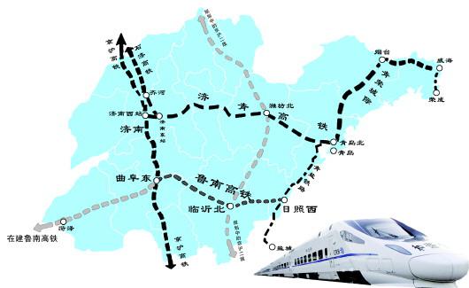 魯南高鐵日照西至曲阜東段通車后,山東省內(nèi)將形成一個(gè)高鐵閉環(huán)。